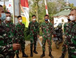 Pasukan Yonif 125 / Simbisa Membantu Pelaksanaan TMMD ke 111 Kodim 0212 /TS