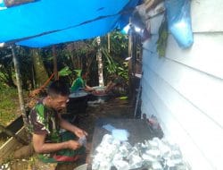 Kerjasama Ala Juru Masak Dapur Umum TMMD ke-111 Kodim 0212/TS