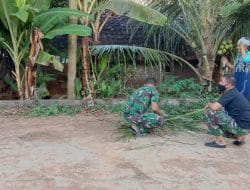 Satgas TMMD Difokuskan Dalam Pengerjaan Fisik, Namun Satgas Juga Bantu Warga Bersikan Lingkungan