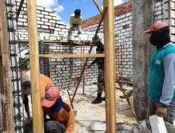Satgas TMMD 111 Kodim 0817 Gresik Tetep Semangat ditengah Pandemi Covid 19