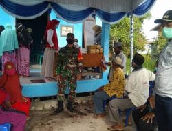 Babinsa Selat Monitoring Penyuntikan Vaksinasi Covid-19 Khusus Lansia