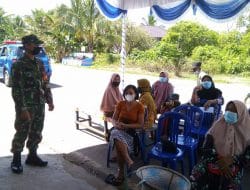 Babinsa Selat Pemantauan Vaksinasi Covid-19 Khusus Lansia