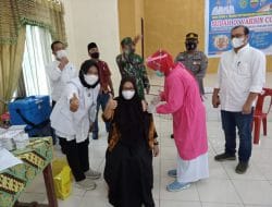 Suka Cita Peserta Vaksin Tahap I Puskesmas Angkola Sangkulur