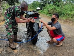 Sedikit Cerita Dibalik Kegiatan TMMD 111 Sudah Dibantu Cuci Motor, Warga Juga Siapkan Makanan