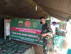 Prada Andi Logita Lakukan Penyemprotan Jalankan Prokes