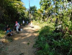 Lubang Jalan Sudah Diratakan Warga, TMMD Tapsel