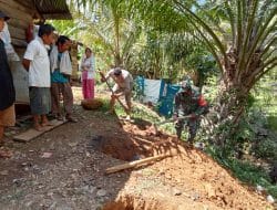 Senangnya Warga Penerima Bantuan Jamban Setelah Galian Septic Tangk Sudah Digali di Kel.Batu Rosak, TMMD Tapsel