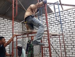 Sahari Giat Bantu Satgas TMMD Kodim 0817/Gresik