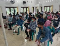 Pemuda Pemudi Desa Siuhom dapat Materi Bela Negara dari Satgas TMMD Tapsel