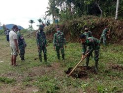 Pembuatan Lapangan Bola Voly Salah Satunya, Lubang Harus Ditimbun, TMMD Tapsel