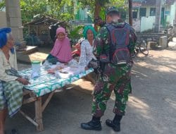 Melepas Lelah dan Penat Dengan Komsos di lokasi TMMD Siwalan