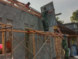 Danramil 0817/14 Panceng Berikan Motivasi Kepada Anggota Satgas TMMD