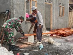 Pastikan Tepat Waktu, Rehab RTLH Terus Dikebut Satgas TMMD 111