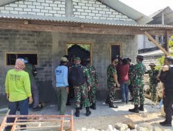 Dandim 0817/Gresik Pantau Giat Vaksin Covid 19 Dalam TMMD 111