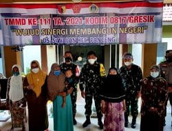 Sambut Kunjungan Tim Wasev Mabes TNI AD, Wakil Bupati Gresik Apresiasi Program TMMD