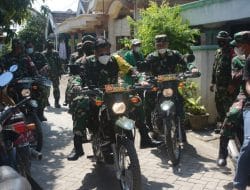 Tim Wasev TMMD ke-111 Sambangi Rutilahu, dengan naik Trail Babinsa