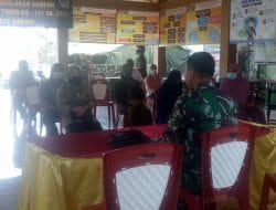 Sinergitas TNI Polri Adakan Pembuatan SIM di Lokasi TMMD Siwalan