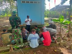 Kebersamaan warga dan Anggota Satgas TMMD Ke-111 Kodim 0817/Gresik.