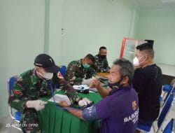 Vaksinasi Gratis Covid 19 TMMD Ke-111 Kodim 1009/Tla Dalam Rangka Percepatan Penanganan Covid-19 Di Kabupaten Tanah Laut