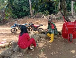 Serda Tommi Jepisa Komsos Bersama Anak Berikan Pemahaman Menjadi Anak Tangguh di TMMD Kodim Tapsel