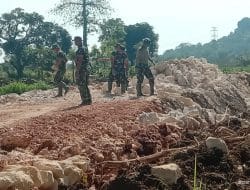 Pembangunan TPT Sungai Tretek, dikebut Satgas Sebelum Masuk Musim Penghujan