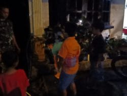 Prada Nanda Supriadi Menyambut Anak Desa Siuhom dengan Ramah di TMMD Kodim Tapsel