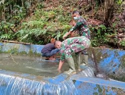 Lega Rasanya Setelah Saluran Air Kelihatan Bersih dan Rapi, TMMD Kodim Tapsel
