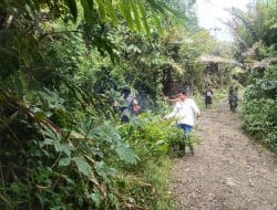 Satgas Gotong-royong Perlebar Jalan. Jalankan Prokes di TMMD Kodim Tapsel