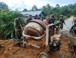 Putaran Mesin Molen Pacu Semangat Satgas TMMD Ke-111 Kodim 1202/Singkawang