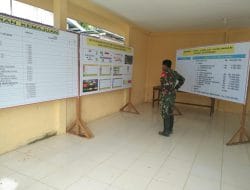 Pasiter Mengecek Kesiapan Papan Pelaksanaan TMMD