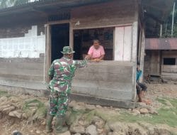 Peduli Covid-19, Satgas TMMD Kodim Tapsel Bagikan Masker