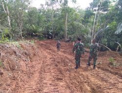 Perjuangan, Dansatgas Letkol Inf Rooy Chandra Sihombing, S.I.P Giat Cek Lokasi Jalan Baru di TMMD Kodim Tapsel