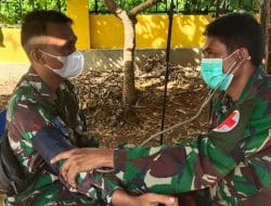 Personel TNI Tidak Luput Dari Pemeriksaan Kesehatan