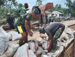 Prajurit  Satya Digdaya Sukseskan TMMD Ke-111   