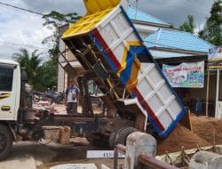 Material Pasir Terakhir di Lokasi TMMD Ke-111 Kodim 1207/Pontianak