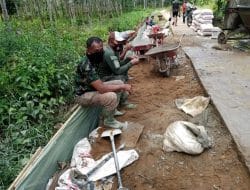 Satgas TMMD Ke-111 Kodim 1207/Pontianak Selalu Koordinasi Dalam Setiap Kesempatan