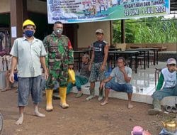 Pengabdian Satgas TMMD Ke-111 Kodim 1207/Pontianak Untuk Rakyat Ditengah Pandemi Covid-19