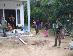 Secara Bergantian Satgas TMMD Ke-111 Kodim 1207/Pontianak Melaksanakan Kegiatan