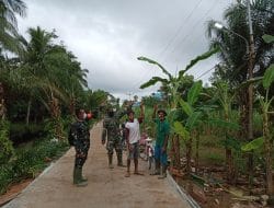 Masyarakat Dusun Maju Jaya Sudah Bisa Menikmati Penerangan Listrik di Lokasi TMMD Ke-111 Kodim 1207/Pontianak