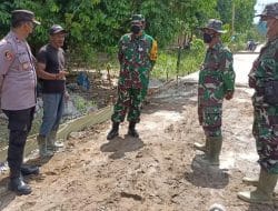 Dansatgas Dampingi Tim Wasev di Lokasi TMMD Ke-111 Kodim 1207/Pontianak