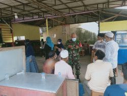 Sosialisasi Protokol Kesehatan Satgas TMMD Ke-111 Kodim 1207/Pontianak Saat Melayat di Rumah Duka