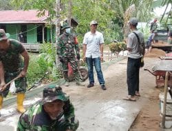 Kades Kuala Mandor B Dukung Penuh TMMD Ke-111 Kodim 1207/Pontianak