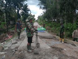 Hasil Kerja Keras Satgas TMMD Ke-111 Kodim 1207/ Pontianak Bersama Warga Sebagian Sudah Bisa Dilewati   
