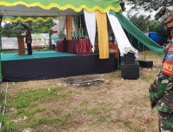 Anggota Satgas TMMD Ke-111 Kodim 1207/Pontianak Turut Monitor Penutupan MTQ Tingkat Kabupaten Kubu Raya