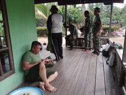 Warga Siapkan Makan Siang Untuk Personil Satgas TMMD Ke-111 Kodim 1207/Pontianak   