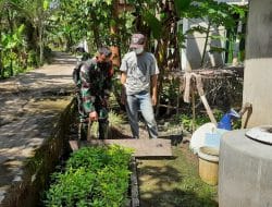 Anggota Satgas TMMD Ke-111 Kodim 1207/Pontianak Kembangkan Kebun Kopi di Kuala Mandor B