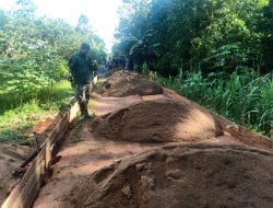 Material Pasir Selalu Siap di Lokasi TMMD Ke-111 Kodim 1207/Pontianak