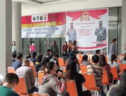 Di Sela Kesibukan Melaksanakan TMMD, KODIM 1207/Pontianak Pantau Serbuan Vaksinasi Untuk Masyarakat   