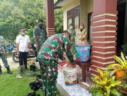 Anggota DPRD Kabupaten Kubu Raya Ikut Sambut Tim Wasev di Lokasi TMMD Ke-111 Kodim 1207/Pontianak