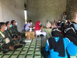 Germas dan Tim Kesehatan TMMD Ke-111 Kodim 1207/Pontianak Kampanye Hidup Sehat